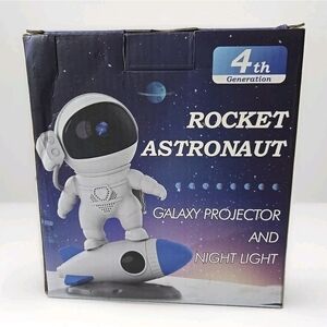 Rocket Astronaut Galaxy Projector Night Light 4th Generation